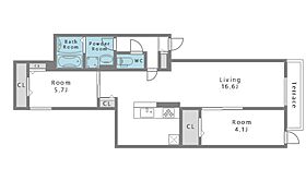 大山蓮華  ｜ 大阪府大阪市阿倍野区阪南町1丁目16番15（賃貸アパート2LDK・3階・61.52㎡） その2