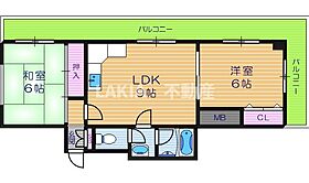 ムックビルパート20  ｜ 大阪府大阪市阿倍野区昭和町1丁目（賃貸マンション2LDK・6階・40.00㎡） その2