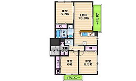 サンテ・文の里ハイム  ｜ 大阪府大阪市阿倍野区文の里2丁目2-5（賃貸マンション3LDK・1階・73.92㎡） その2