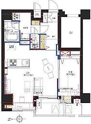 間取図画像 1LDK