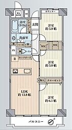 間取図画像 3LDK