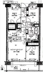 パークゲートメイツ西新井 3LDKの間取図画像