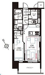 ルジェンテ南大塚 1LDKの間取図画像