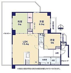 セザール谷塚 3LDKの間取図画像