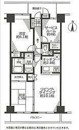 ヴェラハイツ錦糸町 2SLDKの間取図画像