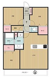 メイツ町屋 3LDKの間取図画像