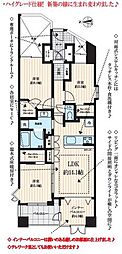 ヴェルビュ亀有 3LDKの間取図画像