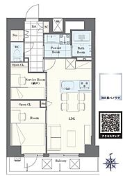 ラヴィリオ錦糸町ベルグレード 2LDKの間取図画像
