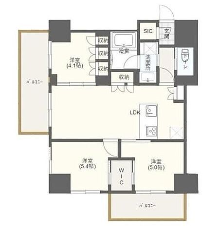 3LDK 間取り