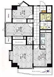 ツオード千住壱番舘 3LDKの間取図画像