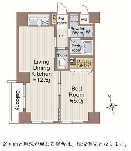 角部屋につき明るく風通しの良い室内。各所に収納を設けており荷物が多い方も安心です。