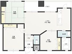 間取図画像 3LDK