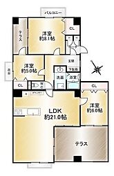 間取図画像 3LDK