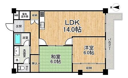 ◆2LDK◆専有面積62.68m2