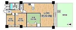 日商岩井グリーンサイドマンション 3LDKの間取図画像