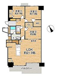 府公社豊中・野畑住宅4棟 3LDKの間取図画像