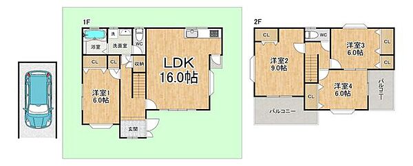 間取りを拡大表示