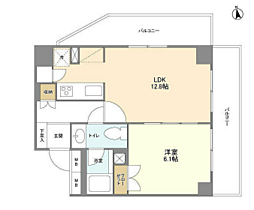 BPRレジデンス代々木 1LDKの間取図画像