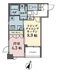 メゾンビスタ渋谷宇田川 1LDKの間取図画像