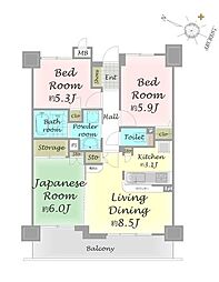 間取図画像 3LDK