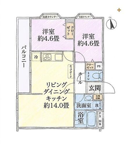 フルリノベーション済みの角部屋!
