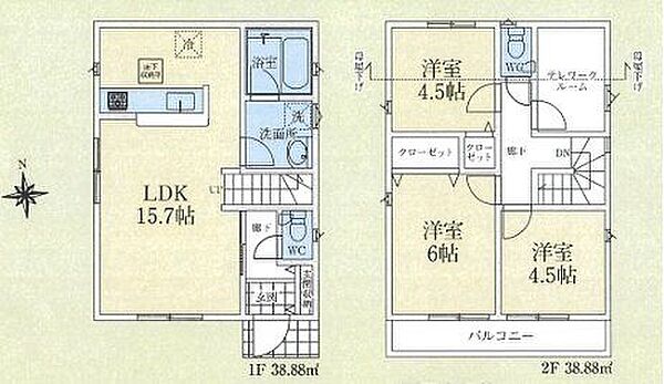 間取りを拡大表示