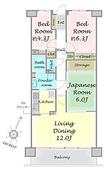 間取図画像 3LDK