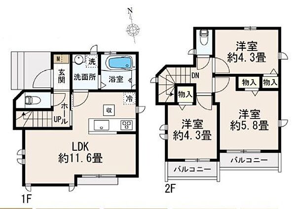 間取りを拡大表示