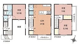 入間郡三芳町 藤久保1期 全1棟