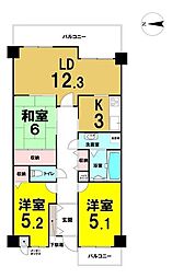 間取図画像 3LDK