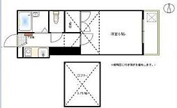 大安寺第1AP 1Kの間取図画像