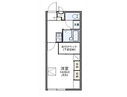 レオパレスキャッツ 1Kの間取図画像