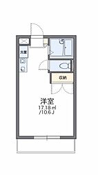 レオパレスウイング近藤 ワンルームの間取図画像