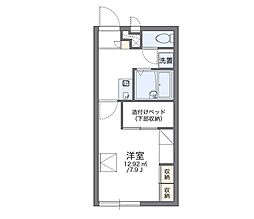 レオパレスAyuna 1Kの間取図画像