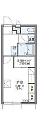 レオパレス乙多見末広 1Kの間取図画像