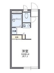 レオパレスプレミール一宮 1Kの間取図画像