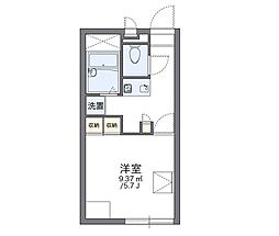 レオパレス京山マスカット2 1Kの間取図画像