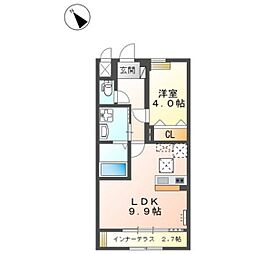 STAR WINGS 1LDKの間取図画像