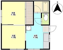 カカロット 2DKの間取図画像