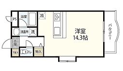 サンステージ広瀬町 ワンルームの間取図画像