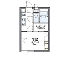 レオパレスグランドゥール横井上 1Kの間取図画像