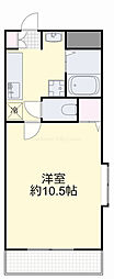 サンガーデン青江2 1Kの間取図画像