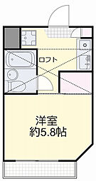 リアライズ門田屋敷 1Kの間取図画像