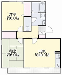 フローラ藤崎 2LDKの間取図画像