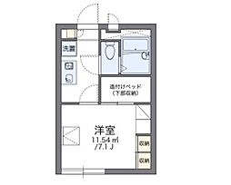 レオパレスM 1Kの間取図画像
