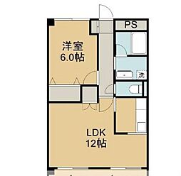 リポーズヴィラ 1LDKの間取図画像
