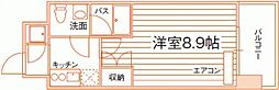 ルラシオン岡山野田屋町 1Kの間取図画像