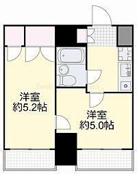 スプランドゥール中山下 2Kの間取図画像