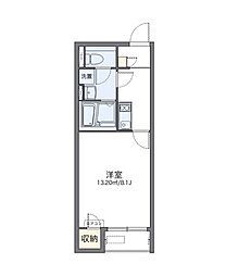 レオネクストグロリア京橋南2 1Kの間取図画像