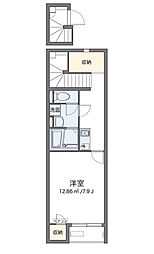 クレイノ西大寺 1Kの間取図画像